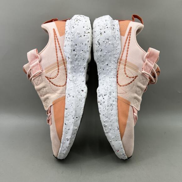 Nike Crater Impact Running Shoes Women Size 10 Peach Pink White Comfort Sneakers - Picture 6 of 9